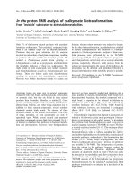 Báo cáo khoa học: In situ proton NMR analysis of a-alkynoate biotransformations ppt