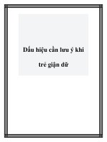 Dấu hiệu cần lưu ý khi trẻ giận dữ docx