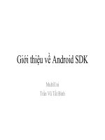 Giới thiệu chung về android SDK docx