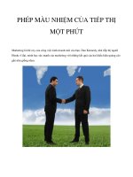 PHÉP MÀU NHIỆM CỦA TIẾP THỊ MỘT PHÚT ppt