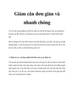 Giảm cân đơn giản và nhanh chóng pot