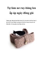 Tự làm nơ ruy-băng len ấp áp ngày đông giá pdf