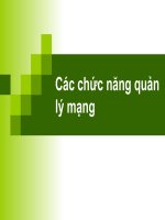 Các chức năng quản lý mạng pot