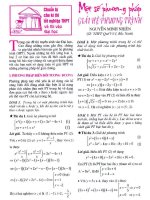 Một số phương pháp giải hệ phương trình pot