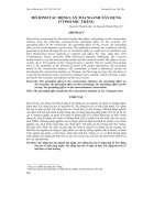 MÔ HÌNH TÁC ĐỘNG LAN TỎA NGÀNH XÂY DỰNG Ở TỈNH SÓC TRĂNG pdf