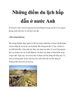 Những điểm du lịch hấp dẫn ở nước Anh docx