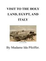 VISIT TO THE HOLY LAND, EGYPT, AND ITALY ppt