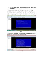 Hướng dẫn cách cài Linux và windows XP trên cùng một máy tính pptx