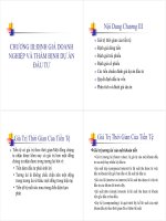 Định gái doanh nghiệp và thẩm định dự án đầu tư pptx