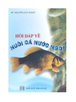 Hỏi đáp về nuôi cá nước ngọt ppt