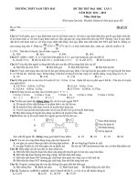 TRƯỜNG THPT NAM TIỀN HẢI ĐỀ THI THỬ ĐẠI HỌC LẦN 1 NĂM HỌC 2012 – 2013 Môn: Sinh học pdf