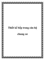Thiết kế bếp trong căn hộ chung cư potx