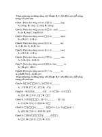 Đề Thi Thử ĐH môn tiếng Trung potx