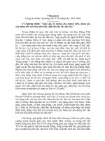 Báo cáo tổng quan công tác đoàn và phong trào thanh thiếu nhi nhiệm kỳ 1997 2002