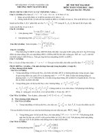 ĐÁP ÁN VÀ ĐỀ THI THỬ ĐẠI HỌC - TRƯỜNG THPT NGUYỄN HUỆ - ĐẮK LẮK - ĐỀ SỐ 35 ppt