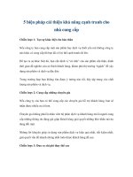 5 biện pháp cải thiện khả năng cạnh tranh cho nhà cung cấp pdf