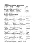 Đề Thi Thử Tốt Nghiệp Anh 2013 - Phần 8 - Đề 1 pot