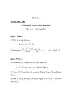 Đề Thi Thử Tuyển Sinh Lớp 10 Toán 2013 - Đề 19 potx