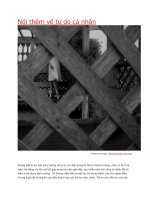 nói thêm về tự do cá nhân