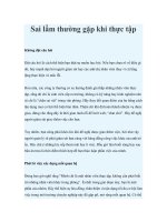 Sai lầm thường gặp khi thực tập pptx