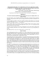 Thành phần hóa học, tỷ lệ tiêu hóa In Vivo, giá trị năng lượng và Protein của một số loại thức ăn thô xanh, thô khô, phụ phẩm trồng trọt và thức ăn ủ chua pdf