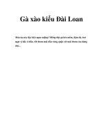 Gà xào kiểu Đài Loan pptx