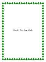 Cây chè - Thức uống, vị thuốc docx