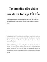 Tự làm dầu dừa chăm sóc da và tóc kịp Tết đến potx
