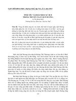 TÌNH YÊU VÀ HOÀI NIỆM XỨ HUẾ TRONG TRUYỆN NGẮN QUẾ HƯƠNG doc