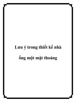 Lưu ý trong thiết kế nhà ống một mặt thoáng pot