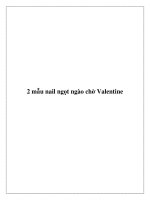 2 mẫu nail ngọt ngào chờ Valentine ppt