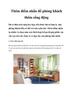 Thêm điểm nhấn để phòng khách thêm sống động pot