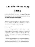 Tìm hiểu về bệnh loãng xương potx