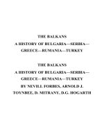 THE BALKANS A HISTORY OF BULGARIA—SERBIA— GREECE—RUMANIA—TURKEY pot