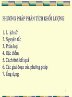 Phương pháp phân tích khối lượng pdf