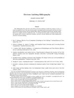 Election Auditing Bibliography potx