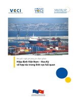 Hiệp định Việt Nam – Hoa Kỳ về hợp tác trong lĩnh vực hải quan pdf