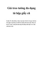 Giá treo tường đa dụng từ hộp giấy cũ pptx