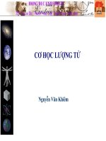 CƠ HỌC LƯỢNG TỬ - BÀI 4 docx