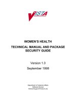 WOMEN’S HEALTH TECHNICAL MANUAL AND PACKAGE SECURITY GUIDE doc