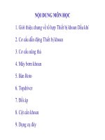 Chương 1. Giới thiệu chung về tổ hợp Thiết bị khoan Dầu khí ppt