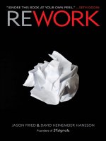 Rework by Jason Fried and David Heinemeier Hansson - Excerpts pdf