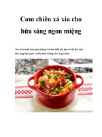 Cơm chiên xá xíu cho bữa sáng ngon miệng potx