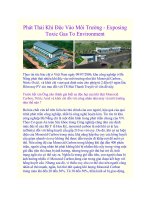 Phát Thải Khí Độc Vào Môi Trường - Exposing Toxic Gas To Environment doc
