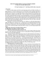 MỘT SỐ GIẢI PHÁP TRỒNG CÂY BẢO VỆ ĐÊ BIỂN, BỜ BIỂN  TỪ QUẢNG NGÃI ĐẾN KIÊN GIANG