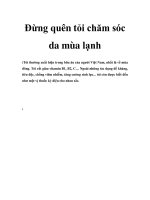 Đừng quên tỏi chăm sóc da mùa lạnh pdf