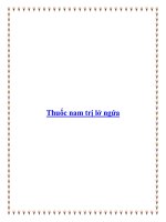 Thuốc nam trị lở ngứa docx