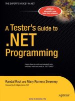 A Tester’s Guide to .NET Programming potx