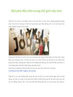 Đột phá đầu tiên trong thế giới việc làm pdf