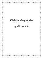 Cách ăn uống tốt cho người cao tuổi pptx